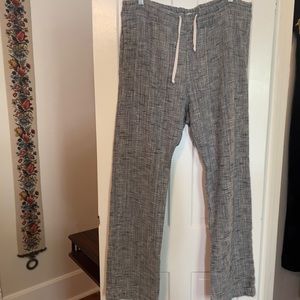 imogene + willie Lounge Pant, M, blue tweed